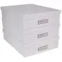Bigso Oskar Fiberboard Label Frame Document Letter Box, 3.3 x 10.2 x 13.8 in, White Bigso Oskar Fiberboard Label Frame Document Letter Box, 3.3 x 10.2 x 13.8 in, White