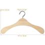 KIPB 10pcs 12CM Wooden Mini Space Saving Non-Slip Clothes Hangers Laundry Hook Drying Rack for Dolls Sweaters Shirts Dresses