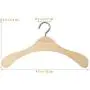 KIPB 10pcs 12CM Wooden Mini Space Saving Non-Slip Clothes Hangers Laundry Hook Drying Rack for Dolls Sweaters Shirts Dresses