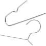 45cm Stainless Steel Strong Metal Wire Hangers, Coat Hanger, Standard Suit Hangers, Clothes Hanger 10pcs