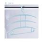 HJYPYJ Magic Hanger,Layered Storage Folding Hanger,3 in 1 PP Space-Saving Organizer Hanger Strong Bearing Capacity/Blue / 2 pcs