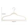 Yosoo Velvet Clothes Hangers, Non-Slip Thin Flocked Clothes Hangers Suit Shirt Pant Hangers 20 Pack Perfect for Space Saving (Ivory)