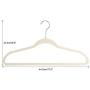 SOULONG Velvet Hangers, 20 Pcs - 45CM Velvet Suit Hangers, Space Saving Non Slip Heavy Duty, 360 Degree Swivel Hook, Durable Clothes Hangers Fit for Coats, Jackets, Pants, Dress Clothes (Ivory)