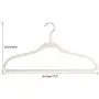SOULONG Velvet Hangers, 20 Pcs - 45CM Velvet Suit Hangers, Space Saving Non Slip Heavy Duty, 360 Degree Swivel Hook, Durable Clothes Hangers Fit for Coats, Jackets, Pants, Dress Clothes (Ivory)