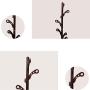 LLDDP Coat Hooks Wall Coat Racks Clothes Rack Modern Floor Hanger Metal Coat Stand Office Bedroom Simple Clothes Tree Living Room Hall Nordic Hat Coat Rack Hall Tree Free Standing Garment Racks
