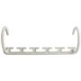 COCIVIVRE Closet Space Saving Hangers, 5 Pack Multi-Purpose Plastic Magic Hangers Cascading Hanger Updated Hook Design Plastic Sturdy Hangers for Organizing Wardrobe Clothing Hanger (White)