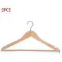 5 Pcs Wooden Adult Clothes Hangers for Jeans Pants Coat Hanger Home Storage Holder Dress Long Racks 5 Pcs Wooden Adult Clothes Hangers for Jeans Pants Coat Hanger Home Storage Holder Dress Long Racks