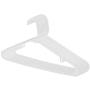 ZENY 100-Pack White Plastic Hangers for Clothes Space Saving Clothing Hangers, Long Lasting Clothes Hangers