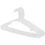 Saturnpower 100 Standard White Plastic Hangers, Long Lasting Plastic Tubular Clothes Hangers Space Saving Clothing Hangers
