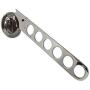 Desunia Multi Position Clothes Hanger Rack - Wall Mount Garment Holder for Organizing Wardrobe in Laundry Room, Closets, Storage Rooms - Heavy Duty - Polished Chrome