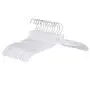 12 Quality Heavy Duty 17" Clear Crystal Plastic Hangers - 12 Pack (Crystal Suit Hangers - 12 Pack)