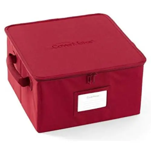 Covermates ? 14 Inch Zip-Top Storage Boxes -14W x 14D x 10H ?? 2 YR Warranty ? Year Around Protection - Scarlett Red Covermates ? 14 Inch Zip-Top Storage Boxes -14W x 14D x 10H ?? 2 YR Warranty ? Year Around Protection - Scarlett Red