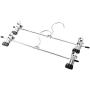 20pcs Stainless Steel Clip Stand Clothes Hanger Household Clothes Coat Skirt Dress Blouse Metal Hangers Hooks