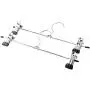 20pcs Stainless Steel Clip Stand Clothes Hanger Household Clothes Coat Skirt Dress Blouse Metal Hangers Hooks