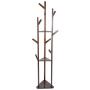Mumusuki Multi-Layer Standing Coat Rack Hanger Free Cloth Organization Display Tree Shelf for Home Bedroom Hallway Bamboo Wood(Dark Brown) Mumusuki Multi-Layer Standing Coat Rack Hanger Free Cloth Organization Display Tree Shelf for Home Bedroom Hallway Bamboo Wood(Dark Brown)