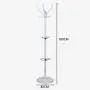 AIDELAI Coat Rack Coat Rack Floor-Standing Coat Rack Hangers Hook Up Clothes Hat Bags Storage Bedroom Office Vertical Metal White