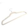 Shyneer 10pcs 450.524.5 Plastic Flocking Clothes Hangers Ivory White