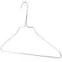 HANGERWORLD 20 Strong Extra Wide 18.11 inch Metal 13 Gauge Silver Galvanised Wire Clothes Garment Pants Bar Coat Hangers.