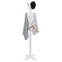 Mapsoul Multi-Function Rack Solid Wood Tree Coat Racks Simple Elegant Entryway Hall Free Standing Hanging with Sturdy Base 6 Hooks Clothes Scarf Hat Jacket Umbrella Bag Holder Hanger