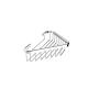 LS Bathroom Stainless Steel Triangle Soap Basket Toilet Soap Dish Holder Corner Wire Shower Soap Hanger Wall Mounted, Chrome finish