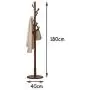 Y.H.Valuable Coat Racks Coat Stand Clothes Rack High-Grade Wooden Tree Coat Rack Stand, Free Standing Hallway Coat Hanger Hat Stand, for Handbag, Clothes Entryway Furniture (Color : Natural)