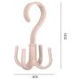 KYCPTNFJ 5 pcs Plastic Home Storage Organization Bedroom Hanger Clothes Hanging Rack Holder for Bags Towel
