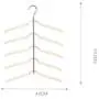 Clothes Racks Multi-Layer Clothes Hangers Anti-Slip Save Space Metal Iron Paint Hangers 5 in 1 Closet Storage Organizer for Clothes Pants Hanging, Standard Hangers Clothes Racks Multi-Layer Clothes Hangers Anti-Slip Save Space Metal Iron Paint Hangers 5 in 1 Closet Storage Organizer for Clothes Pants Hanging, Standard Hangers