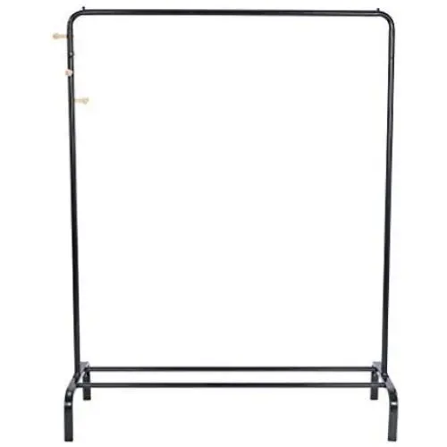 Pratcgoods Modern Simple Style Vertical Hangers Full Metal Freestanding Hanger Bedroom Clothes Rack with Rod Storage Shelf Pratcgoods Modern Simple Style Vertical Hangers Full Metal Freestanding Hanger Bedroom Clothes Rack with Rod Storage Shelf