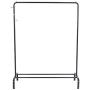Pratcgoods Modern Simple Style Vertical Hangers Full Metal Freestanding Hanger Bedroom Clothes Rack with Rod Storage Shelf