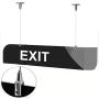 OTTFF 4Pcs 2mm x 6.5 Feet Advertising Sign Logo Board Picture LED Panel Light Hanging Suspension Cables Hangers Hardware Stainless Steel Wire with Protective Plastic Jacket,Supports up to 66 Pound