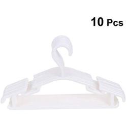 KIPB 10pcs/Set Anti-Skid Garment Clothes Hangers Heavy Duty Suit Hanger Drying Laundry Hooks Closet Space Saving Oraganizer Racks