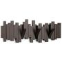 physpace Creative Multifunction Hanger Organizer Hangers Hooks Housekeeper Wall Clothes Hanger Coat Wood Shape Coat Rack Garden Hook,Dark Coffee