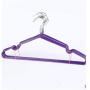 10pcs Random Color 40cm Non-Slip Metal Shirt Trouser Hook Hanger PVC Plastic and High Manganese Steel Hangers for Clothes Racks