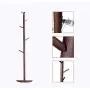 Y.H.Valuable Coat Racks Standing Coat Rack Clothes Wooden Stand Hooks Clothes Stand Tree Storage Hanger Disc Base Tree-Shaped Rack Hooks for Umbrella Hat Entryway Furniture (Color : Brown)