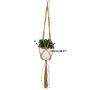 ? 4PCS Macrame Plant Hanger Wall Art Indoor Outdoor Use Elegant Bohemian Home Decor Flower Pot Holder Basket