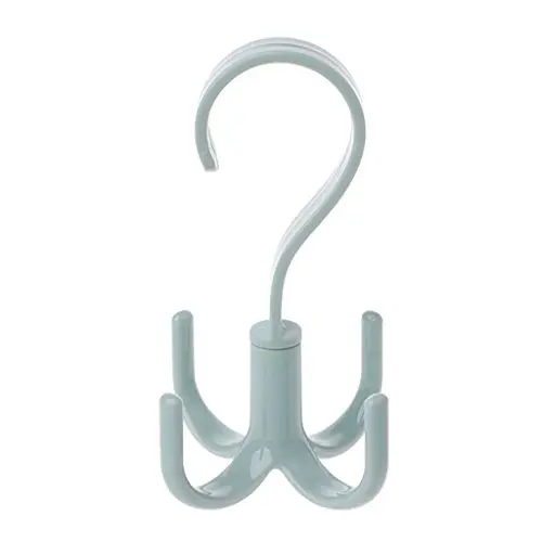 Dabixx 360 Degree Rotating Belt Hanger Scarf Tie Rack Holder Hook Closet Organizer - Blue Dabixx 360 Degree Rotating Belt Hanger Scarf Tie Rack Holder Hook Closet Organizer - Blue