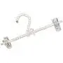Jili Online 30cm Luxury Pearl Beaded Clothes Hangers Decorative Pants Trousers Clothes Hanger with Clip for Adults - White, 30cm Jili Online 30cm Luxury Pearl Beaded Clothes Hangers Decorative Pants Trousers Clothes Hanger with Clip for Adults - White, 30cm