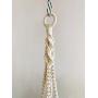 Macrame Plant Hanger / Hanging Plant Holder / Double Twist / Plant Lover Gift / Housewarming Gift / Natural White / Dorm Decor