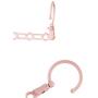 10pcs Random Color Porous Windproof Hanger Multi-Function Rotating Hanger Travel Portable Non-Slip Clothes Hook Pink Hanger for Clothes Socks