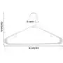 Sharpty White Plastic Hangers, Plastic Clothes Hangers Ideal for Everyday Use, Clothing Hangers, Standard Hangers (60 Pack) (Renewed)