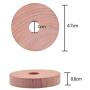 TIMESETL 40 Packs Aromatic Cedar Blocks for Clothes Storage, Natural Cedar Wooded Rings for Hangers, Closet Storage Accessories and Drawers