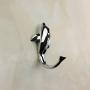 PSCCO 1PCS Dolphin Shape Hanging Hook Zinc Alloy Multipurpose Decoration Cute Home Supplies Creative Clothes Hats Towel Hanger Hooks