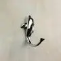 PSCCO 1PCS Dolphin Shape Hanging Hook Zinc Alloy Multipurpose Decoration Cute Home Supplies Creative Clothes Hats Towel Hanger Hooks