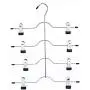 5PC 4 Layers Stainless Steel Multifunctional Clothes Hangers Pants Storage Hangers Cloth Rack Multilayer Storage Cloth Hanger Decoration