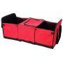 Mesh Net Pocket Auto Care Car Trunk Storage Bag Storage Folding Storage Box,Without Net Bag,red