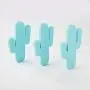 yanQxIzbiu Premium Wall Hooks,Nordic Style Wooden Cactus Wall Mount Hook, Clothes Scarf Storage Hanger Holder Blue