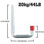 SEVGTY Utility Hooks Garage Hooks Heavy Duty Bike Hooks Ladder Hooks for Garage 8-Pack