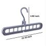 WXR Magic Hangers Space Saving Clothes HangersSmart Closet Space Saver 3 Pack Sturdy Plastic Coat Hanger for Heavy ClothesOrganizer for Closet Wardrobe System (Gray) WXR Magic Hangers Space Saving Clothes HangersSmart Closet Space Saver 3 Pack Sturdy Plastic Coat Hanger for Heavy ClothesOrganizer for Closet Wardrobe System (Gray)