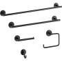 Delta Faucet Trinsic Towel Hook, Matte Black, Bathroom Accessories, 75935-BL