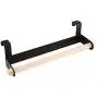 Yamalans Durable Double Hangers Wall Mounted Stand Bathroom Toilet Towel Holder Rack Kitchen Washing Cloth Hanger Shelf Black Yamalans Durable Double Hangers Wall Mounted Stand Bathroom Toilet Towel Holder Rack Kitchen Washing Cloth Hanger Shelf Black
